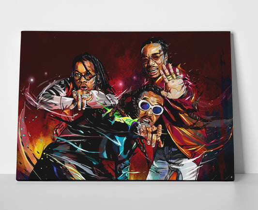 Migos Rap Poster or Wrapped Canvas - Player Season