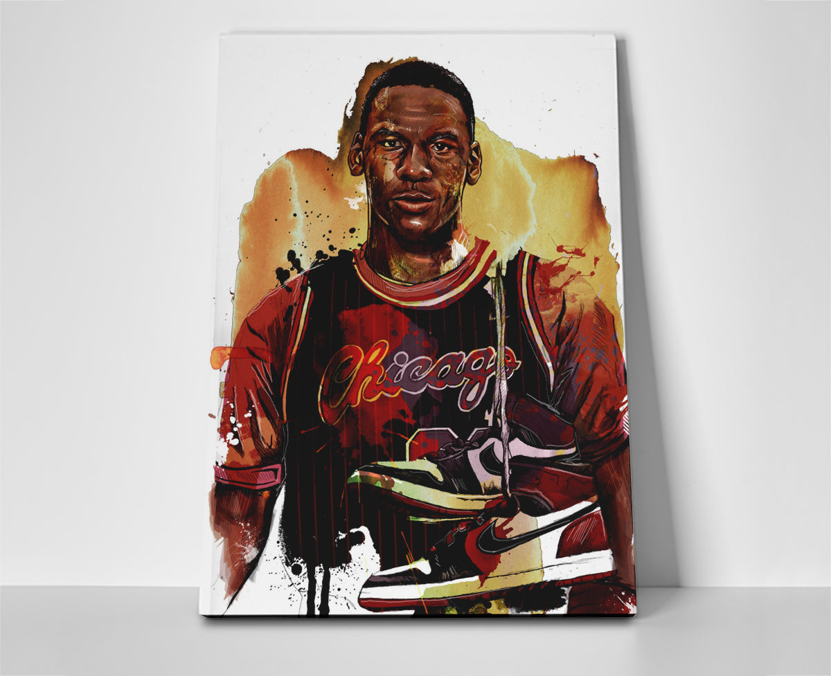Michael Jordan Rookie Poster or Wrapped Canvas - Player Season