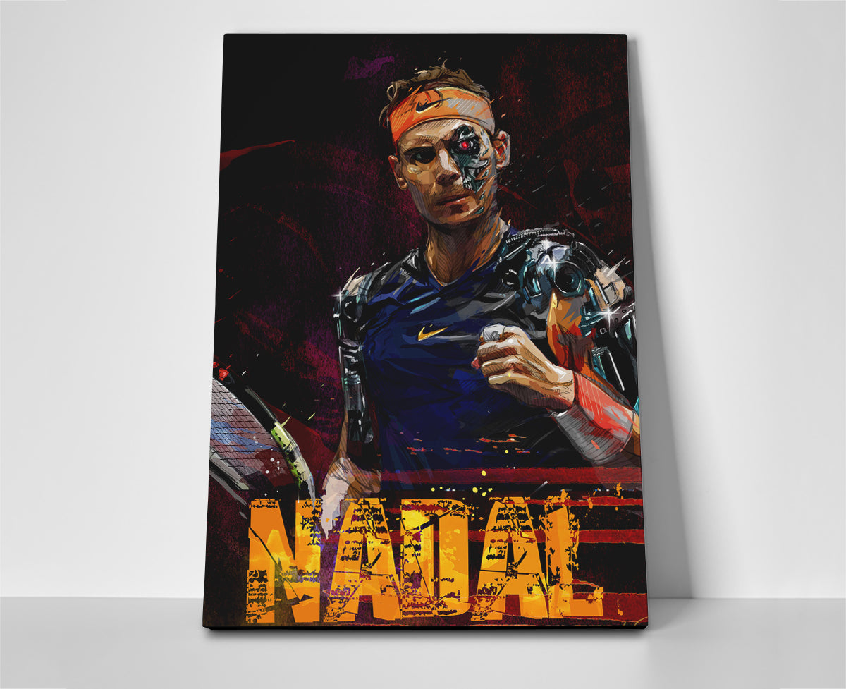 Rafael Nadal Tennis Poster canvas