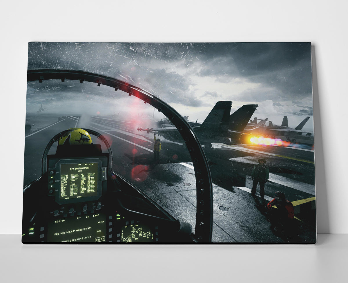 US Navy Pilot Poster canvas