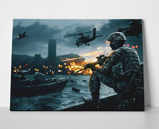 US Navy War Poster canvas