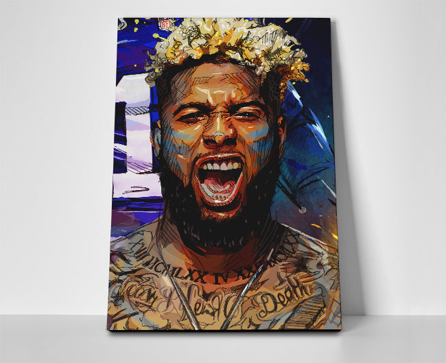Odell Beckham Jr Poster or Wrapped Canvas - Player Season