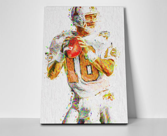 Peyton Manning Tennessee Poster or Wrapped Canvas - Player Season