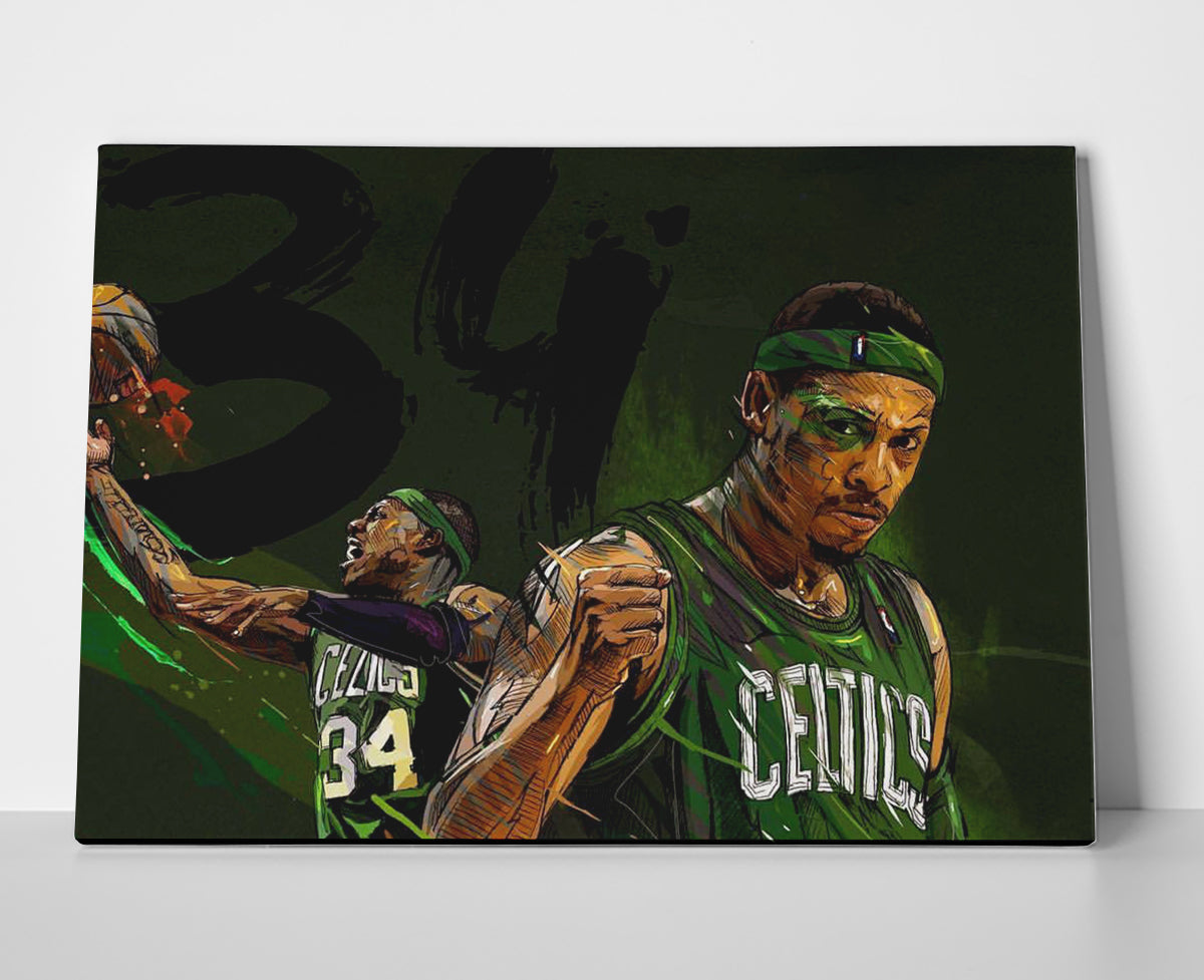 Paul Pierce Celtics Poster or Wrapped Canvas - Player Season