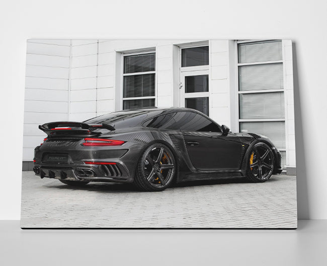 Porsche 911 Black Poster or Wrapped Canvas - Player Season