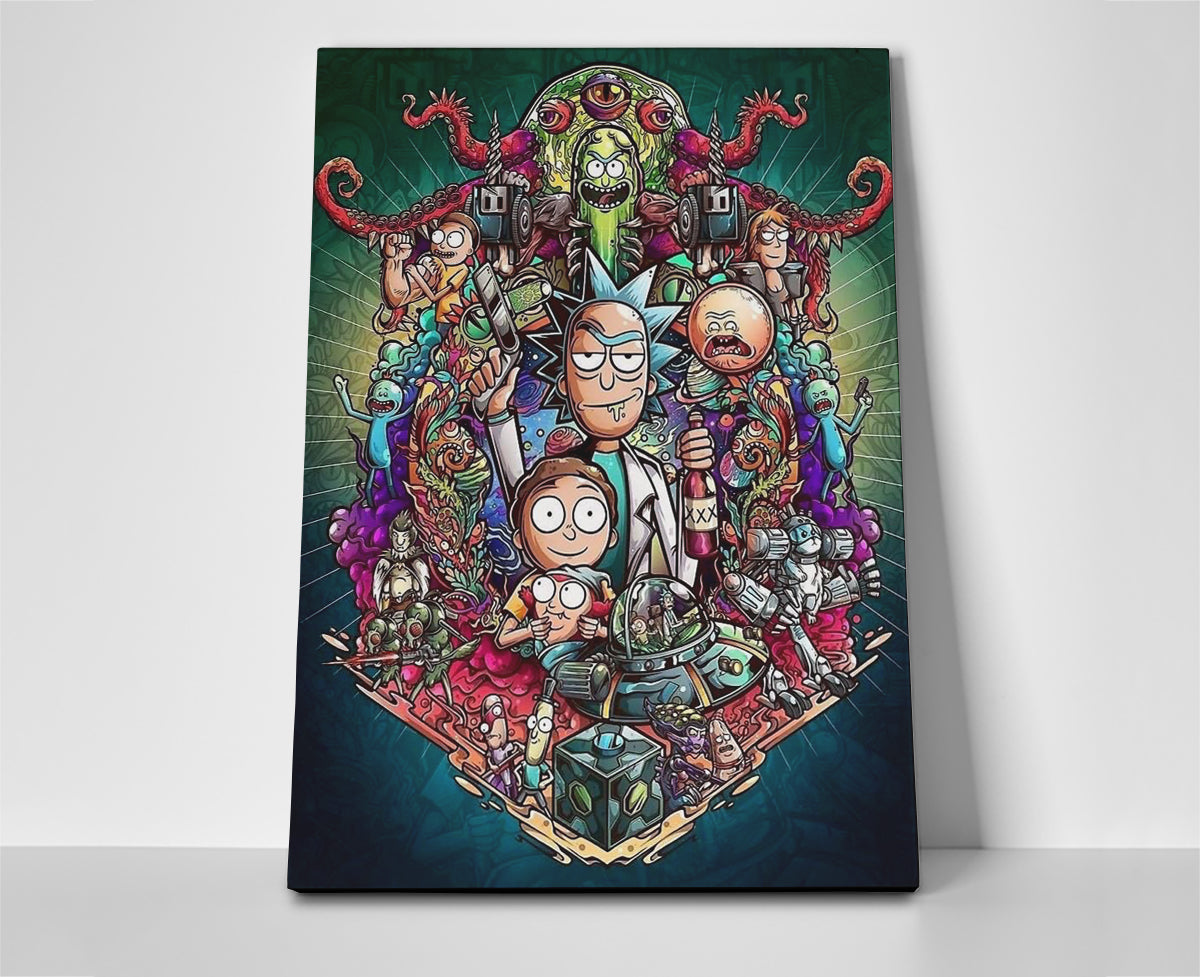 Rick and Morty Poster canvas