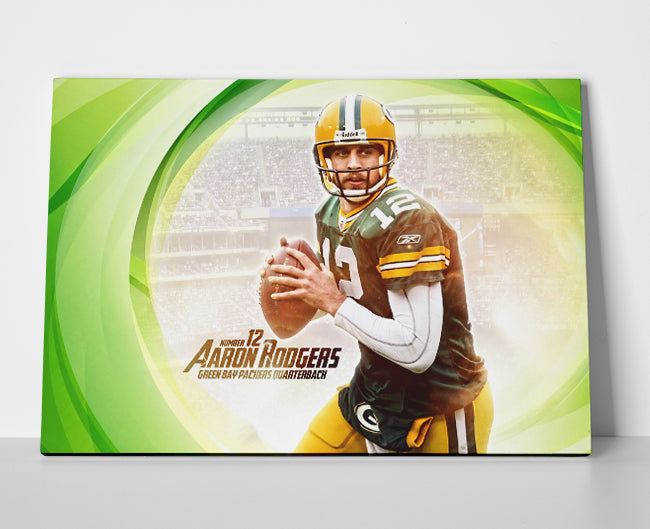 Aaron Rodgers QB Poster or Wrapped Canvas - Player Season