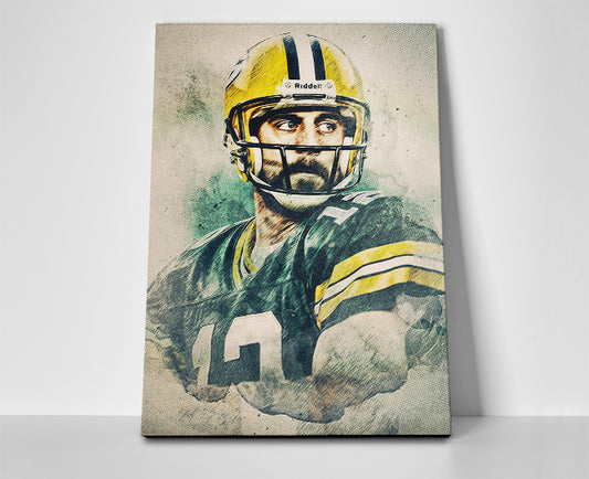 Aaron Rodgers Green Bay Poster or Wrapped Canvas - Player Season