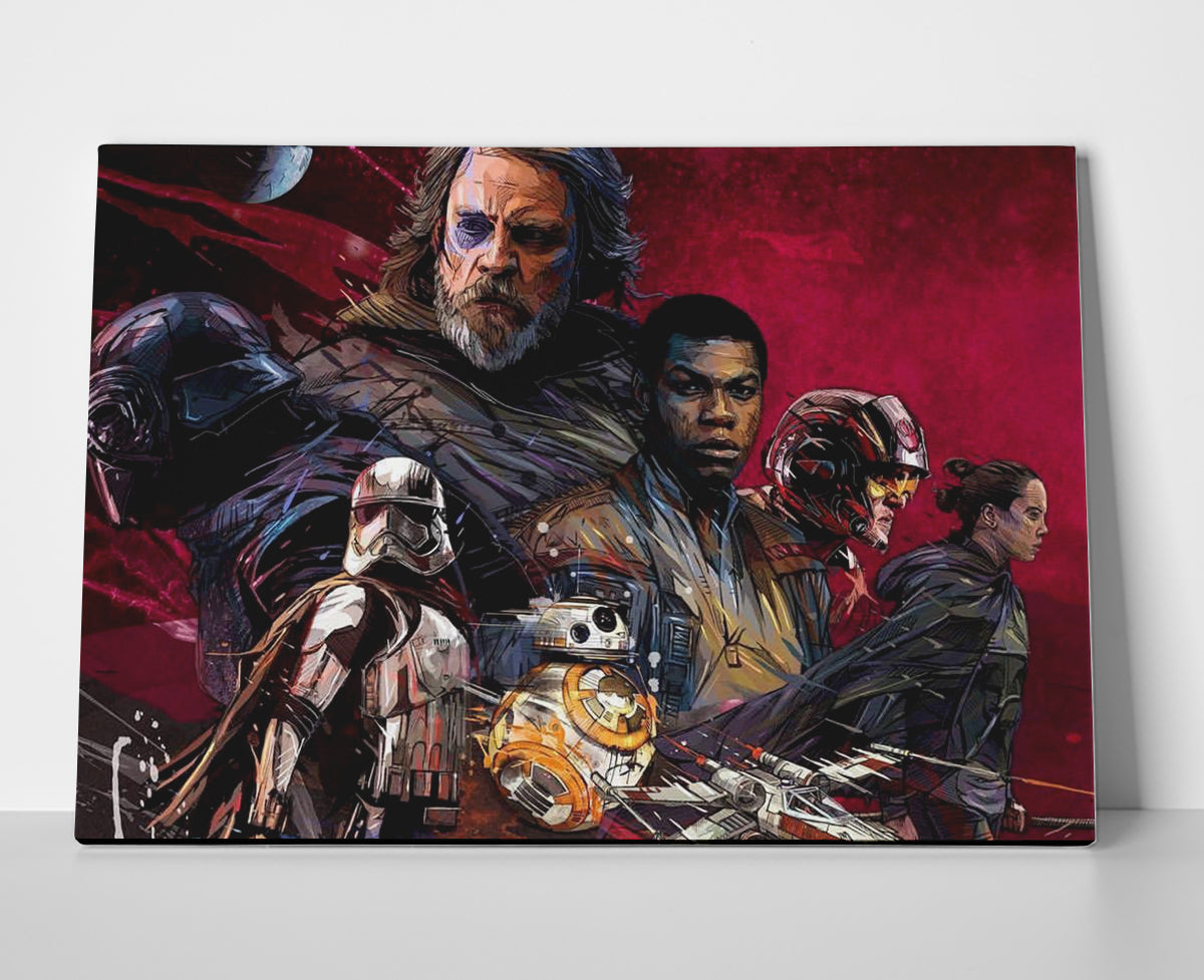 Star Wars The Last Jedi Poster canvas