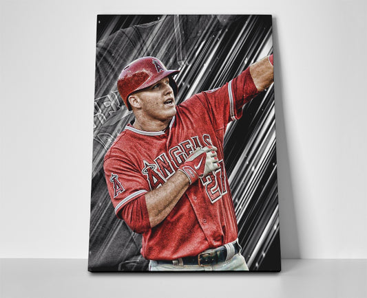 Mike Trout poster canvas