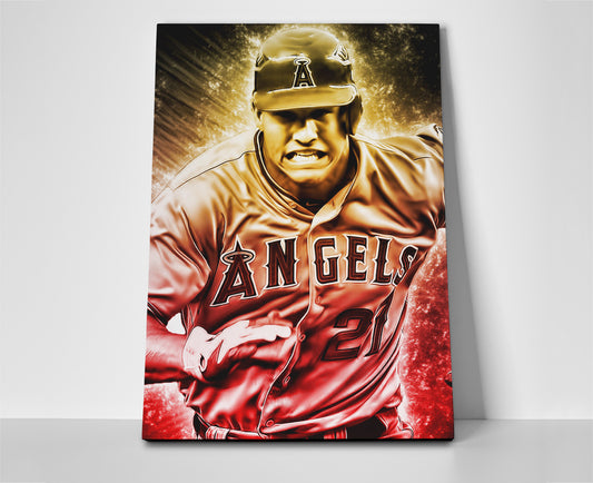 Mike Trout poster canvas