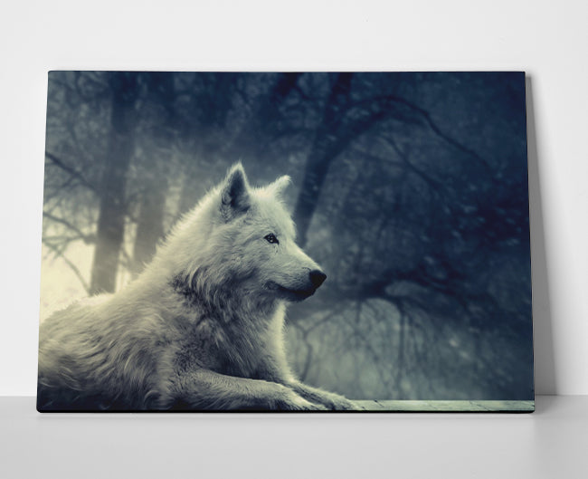 Arctic Wolf Poster or Wrapped Canvas