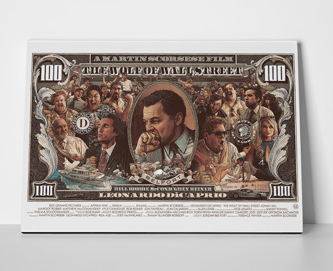 The Wolf of Wall Street Poster canvas