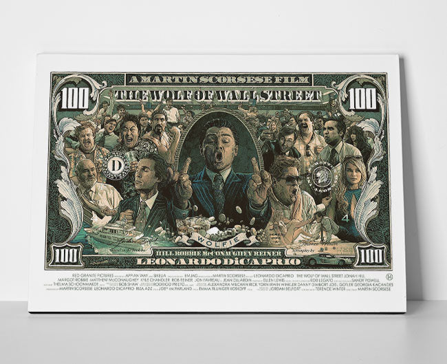 The Wolf of Wall Street Poster canvas