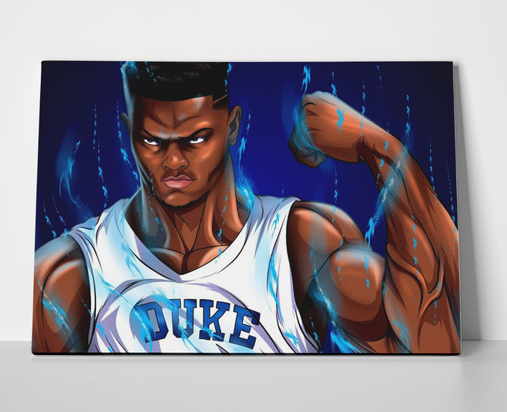 Zion Williamson Duke Poster canvas