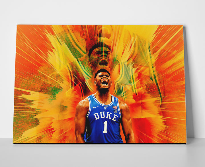 Zion Williamson College Poster canvas