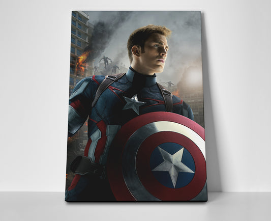 Captain America Movie Poster or Wrapped Canvas
