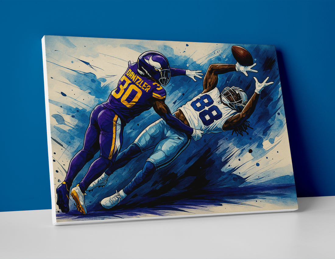 ceedee lamb cowboys poster canvas wall art painting artwork nfl dallas decor