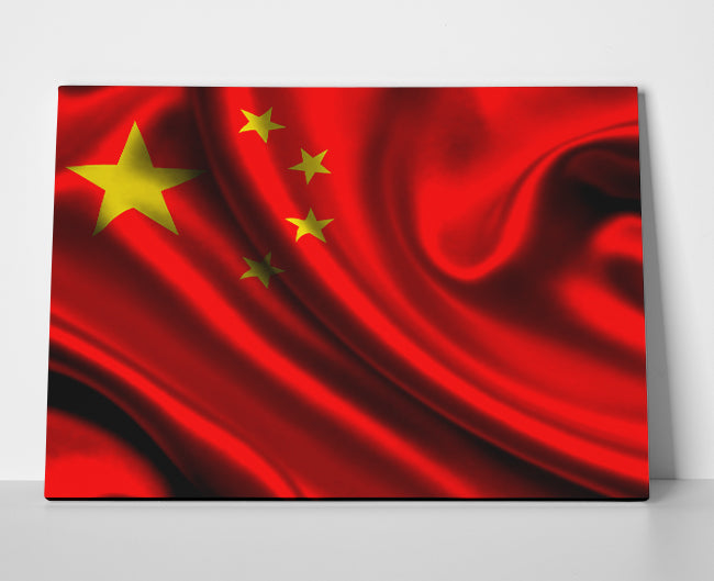 China Flag Poster or Wrapped Canvas