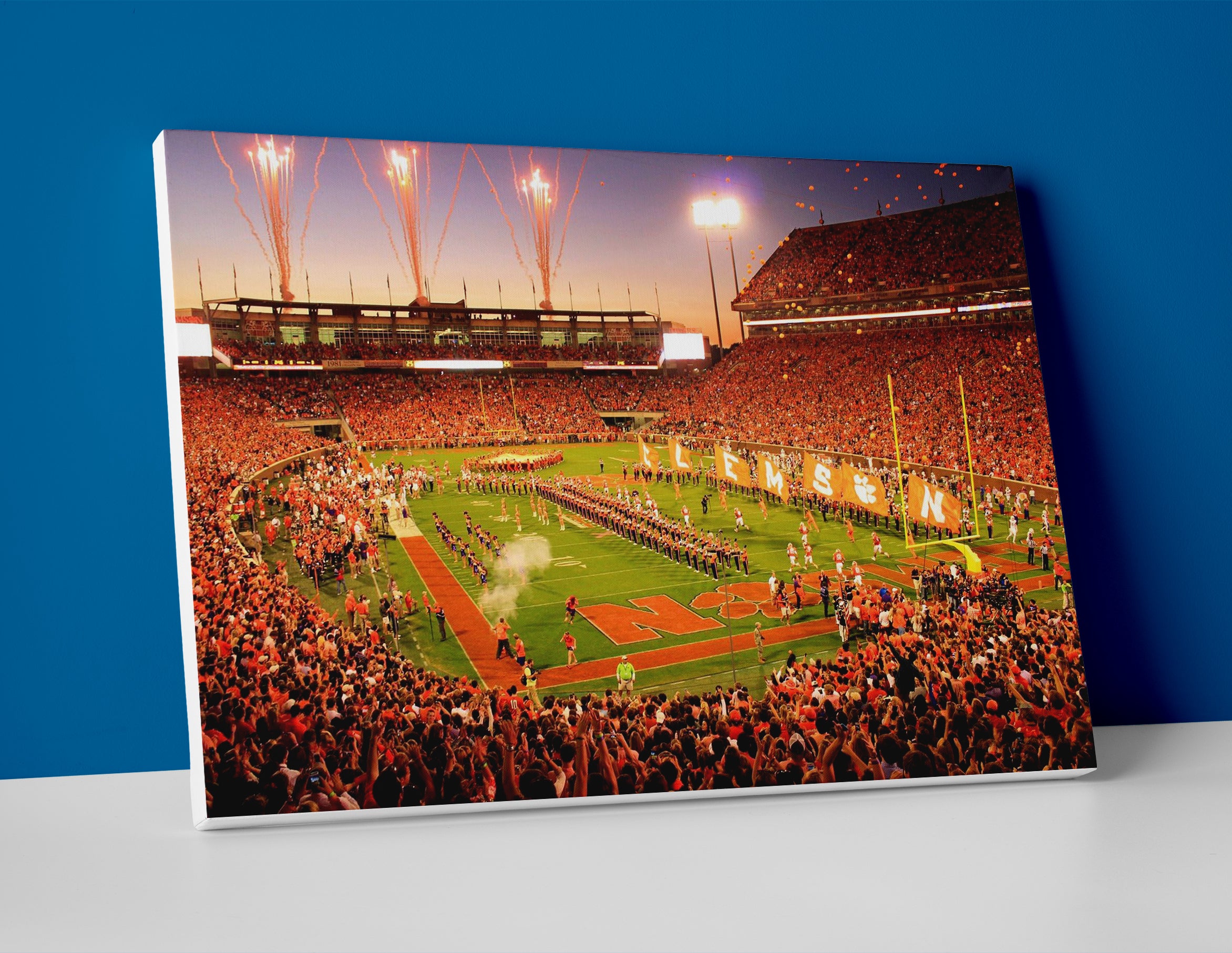 clemson football stadium poster canvas wall art