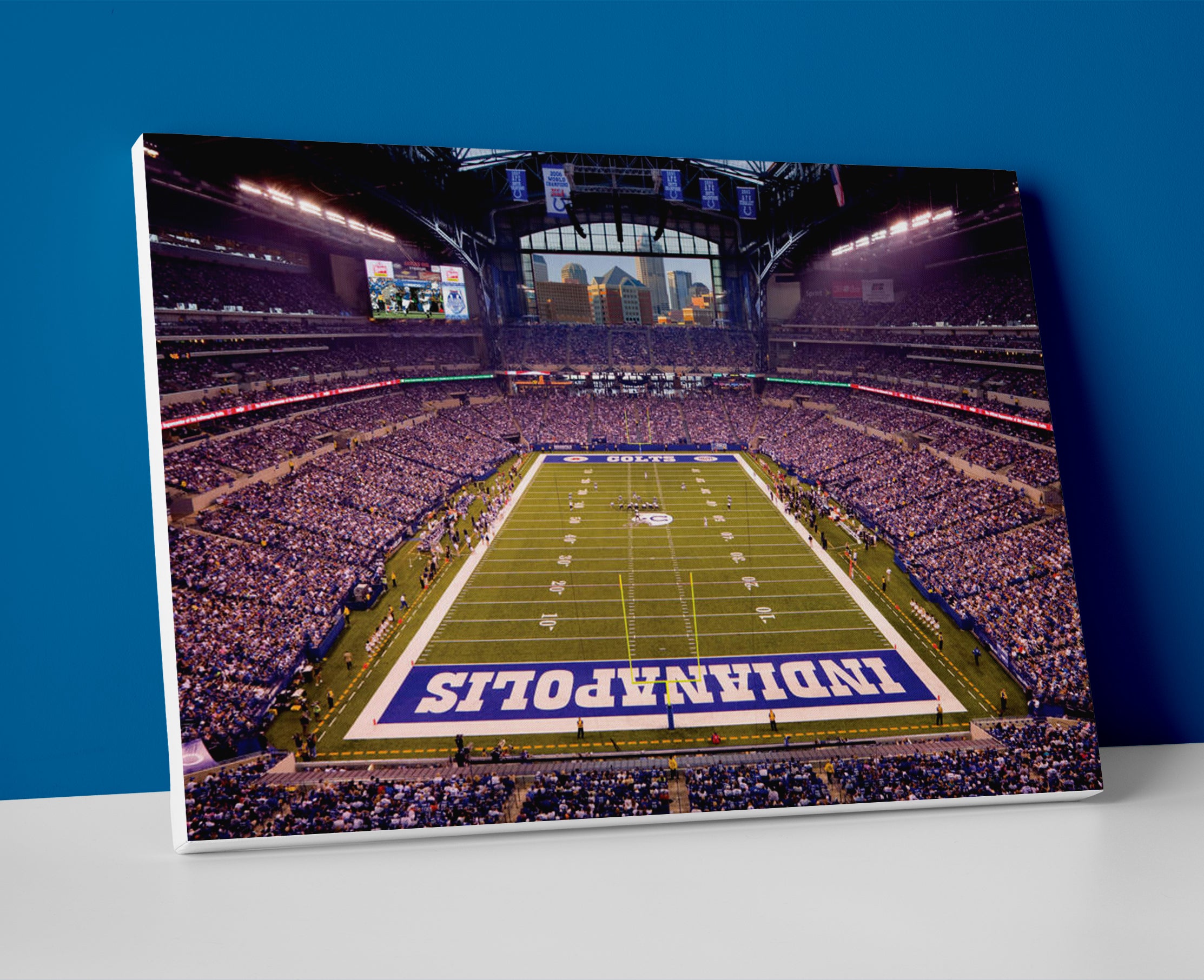 indianapolis colts stadium poster canvas wall art painting artwork football