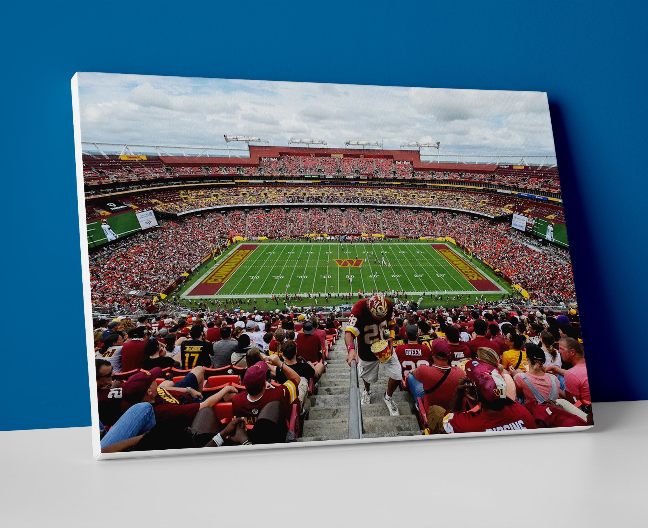 washington commanders stadium poster canvas wall art painting artwork football