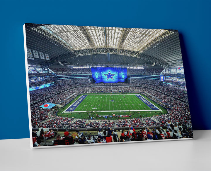 dallas cowboys stadium poster canvas wall art painting artwork football