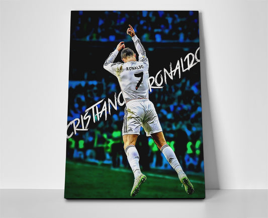 cristiano ronaldo goal poster canvas soccer wall art futbol