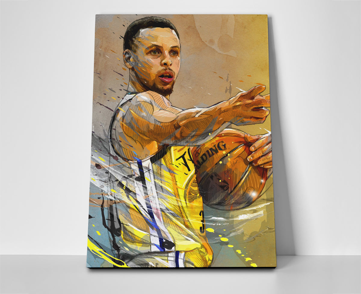 Steph Curry Artwork Poster canvas