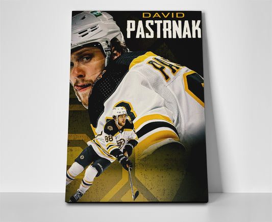 david pastrnak poster canvas wall art bruins hockey artwork painting