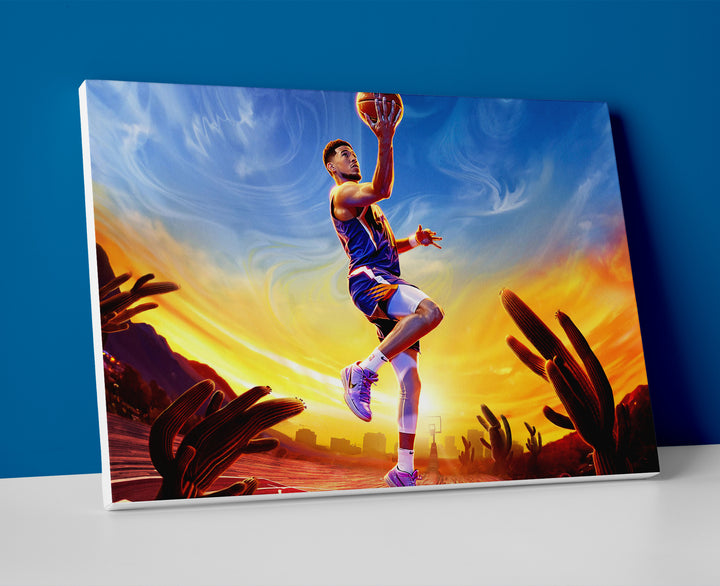 devin booker suns poster canvas wall art painting artwork