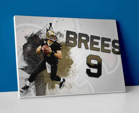 Drew Brees Saints poster canvas wall art painting artwork