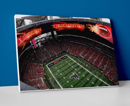 atlanta falcons stadium poster canvas wall art painting artwork football