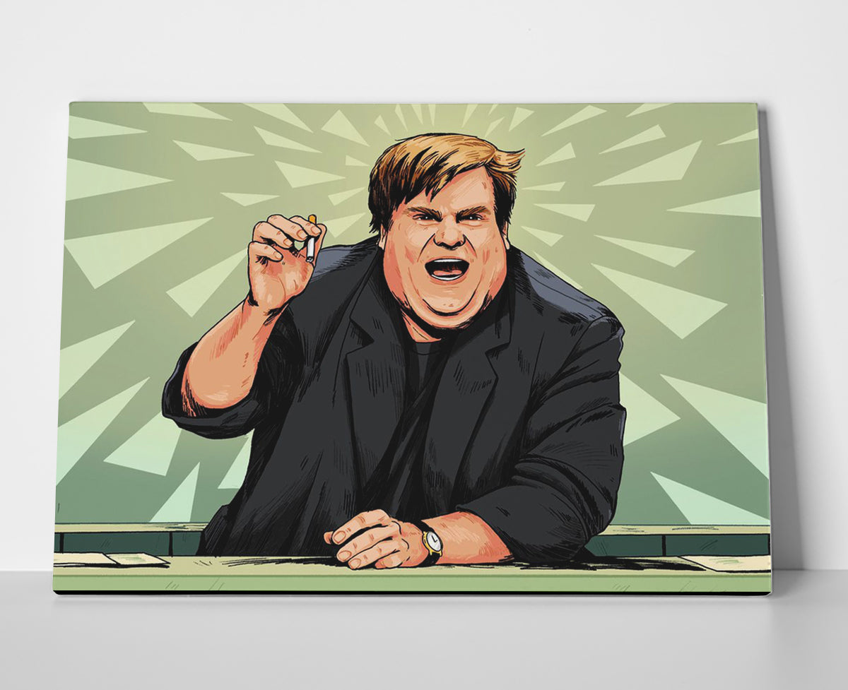 Chris Farley Poster or Wrapped Canvas
