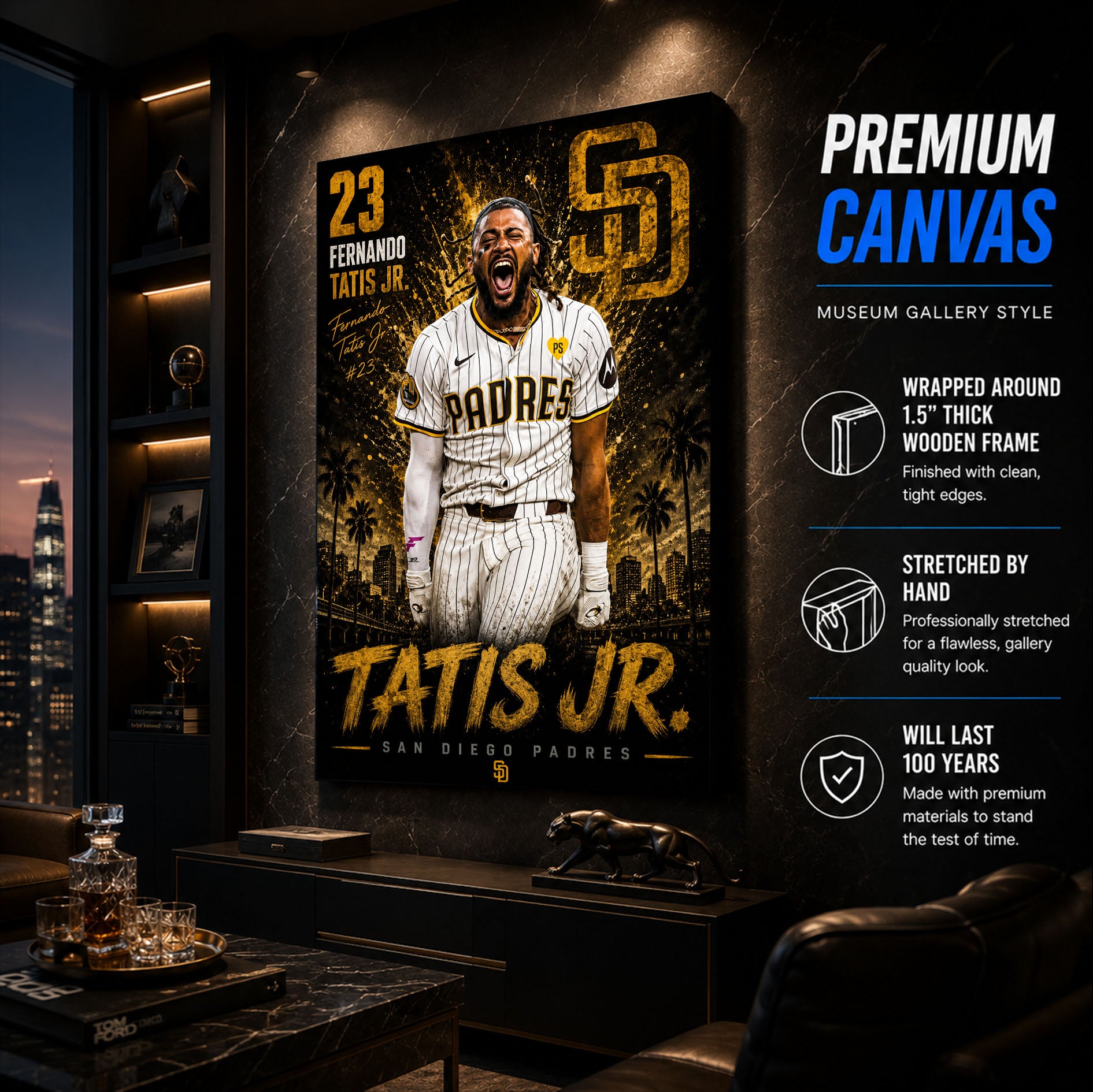Fernando Tatis Jr Padres Poster or Canvas Wall Art