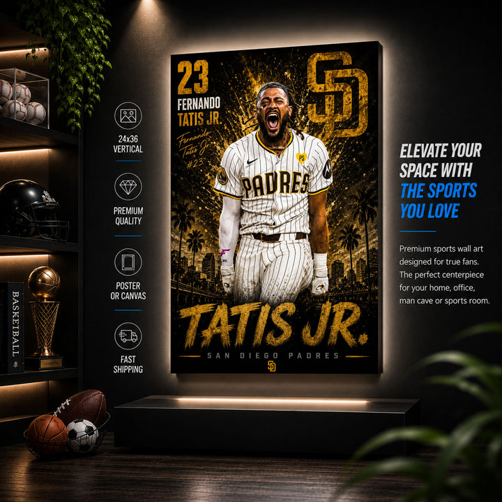 Fernando Tatis Jr Padres Poster or Canvas Wall Art