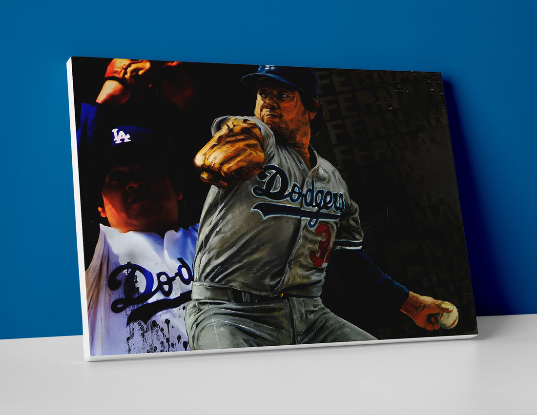 Fernando Valenzuela Painting Poster or Canvas Wall Art