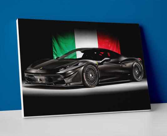 Ferrari Italia poster canvas wall art