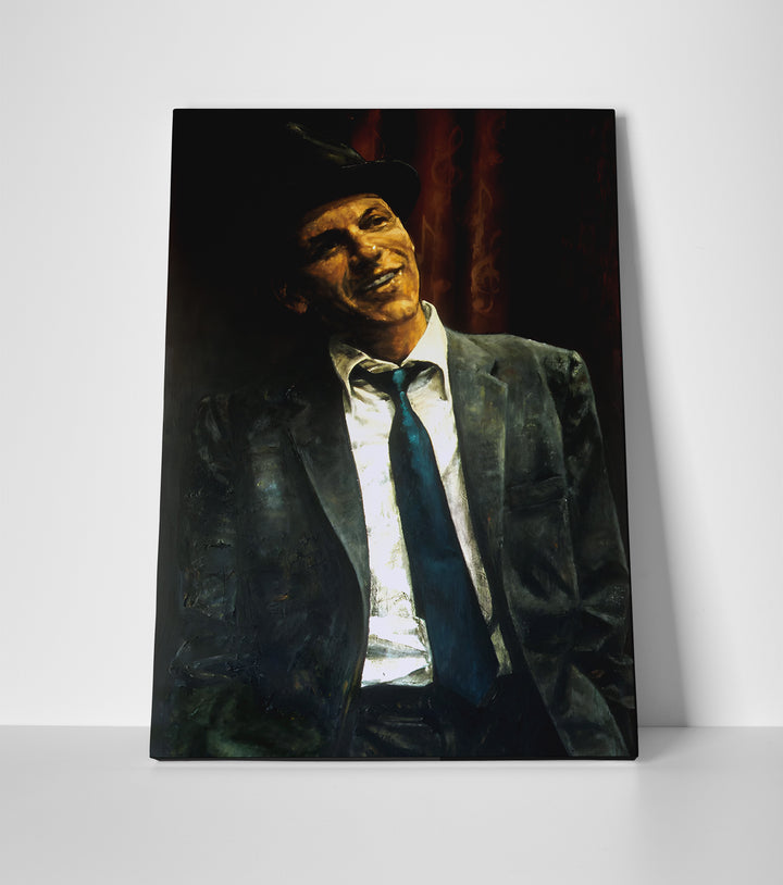 Frank Sinatra Painting Poster or Canvas Wall Art