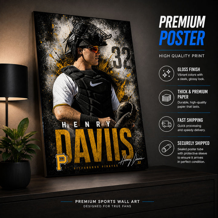Henry Davis Pirates Poster or Canvas Wall Art