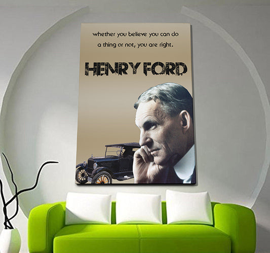 Henry Ford Quote Poster