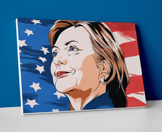 Hillary Clinton USA poster canvas wall art