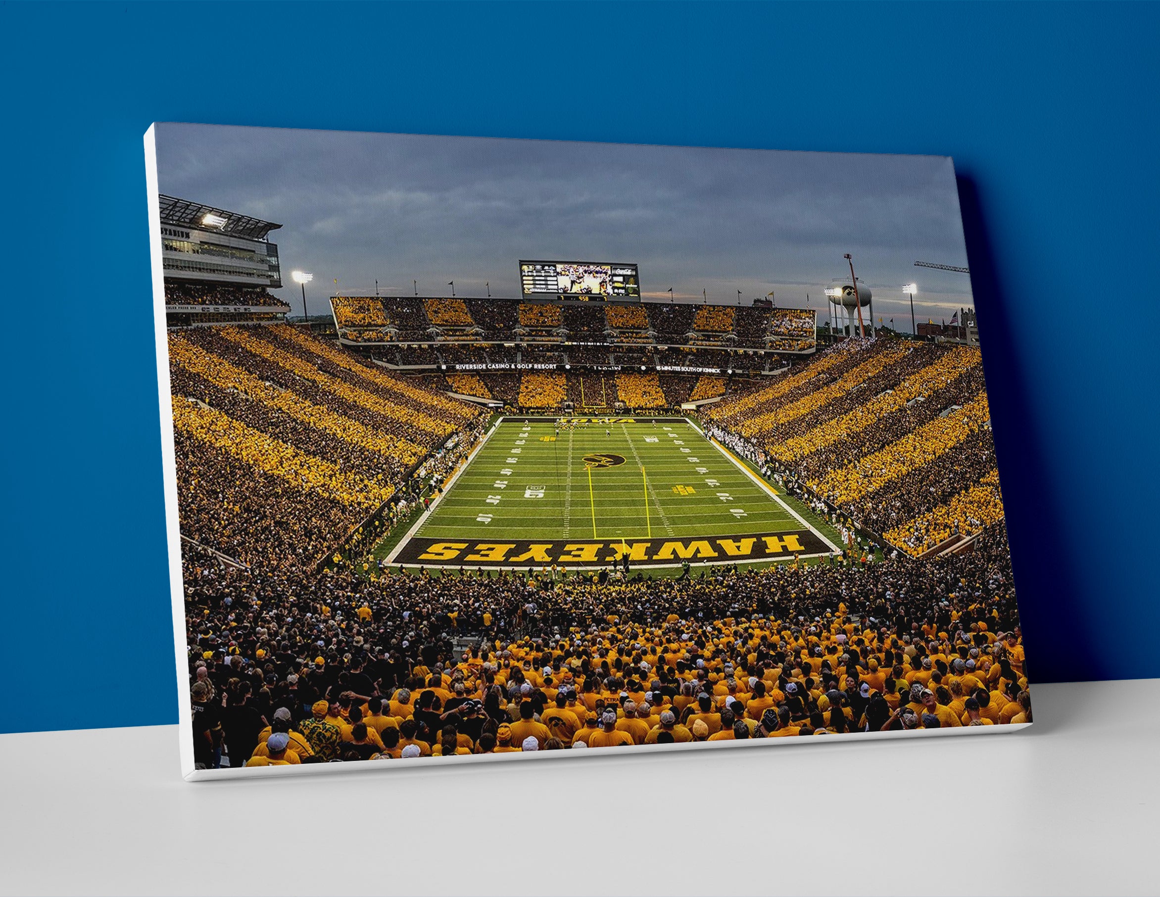 iowa hawkeyes football stadium poster canvas wall art print