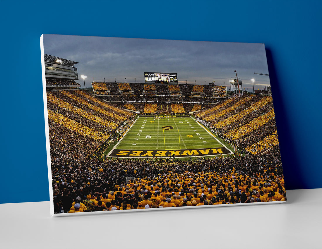 iowa hawkeyes football stadium poster canvas wall art print