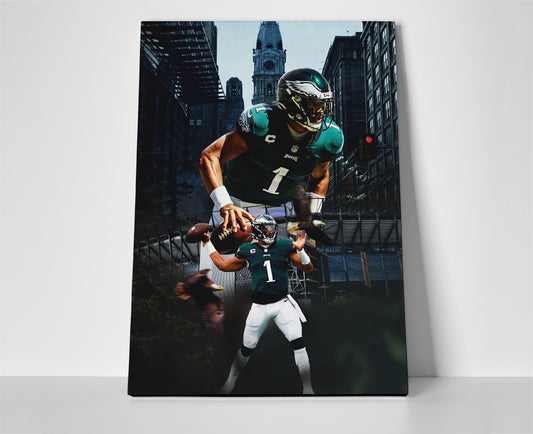 jalen hurts poster canvas eagles wall art