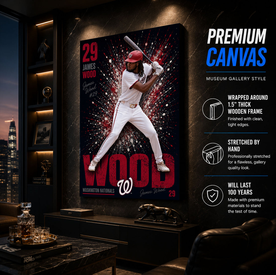 James Wood Nationals Poster or Canvas Wall Art