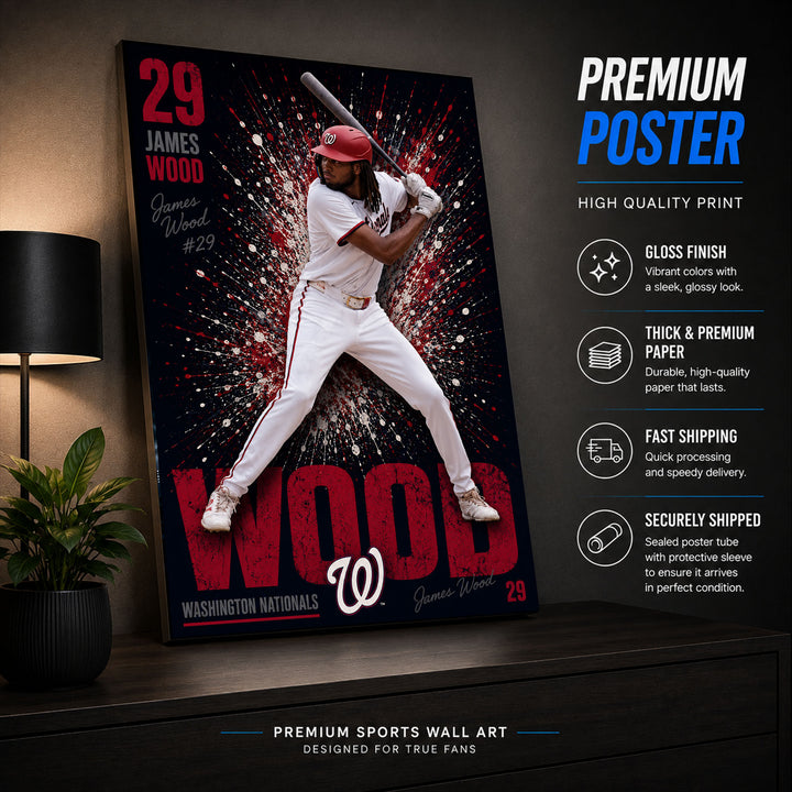 James Wood Nationals Poster or Canvas Wall Art