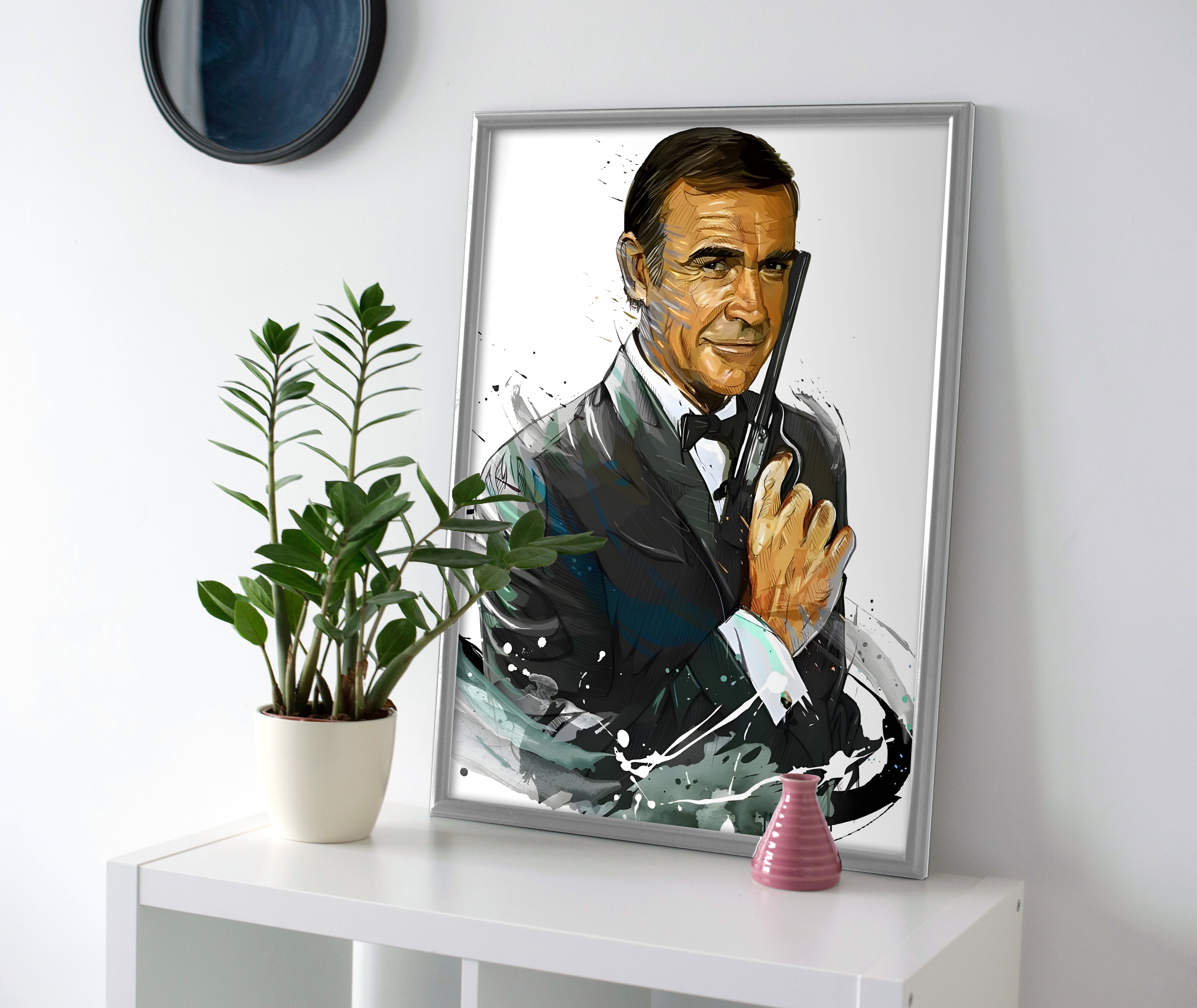 james bond poster canvas wall art print painting decor artwork