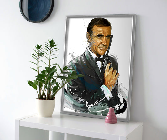 james bond poster canvas wall art print painting decor artwork