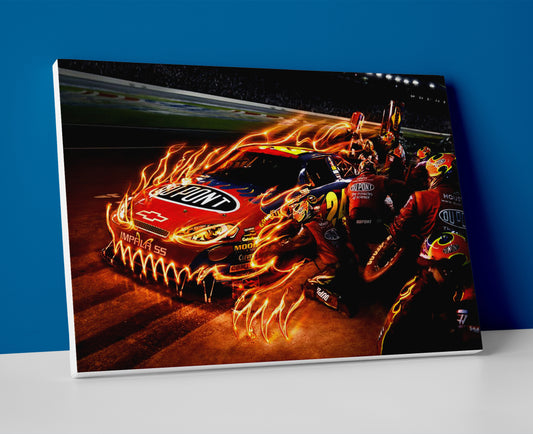 Jeff Gordon Racing poster canvas wall art nascar painting artwork